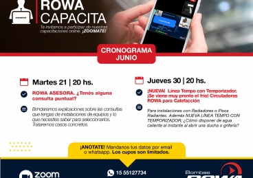 Cronograma de Capacitaciones en Junio